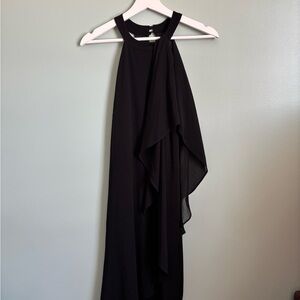 Le Chateau Asymmetrical Black Dress